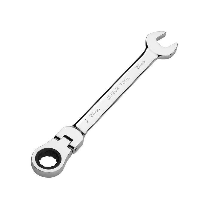 Flexible Head Ratchet Combination Wrench, Gear Spanner 24mm