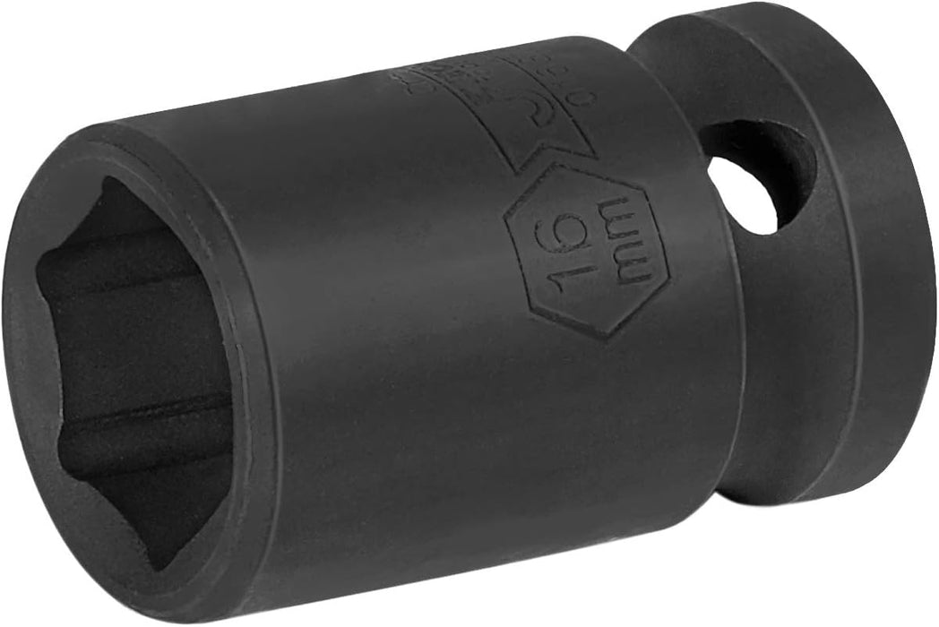 1/2 Inch Drive 16mm Standard Impact Socket