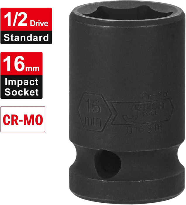 1/2-Inch Drive 16mm Deep Impact Socket