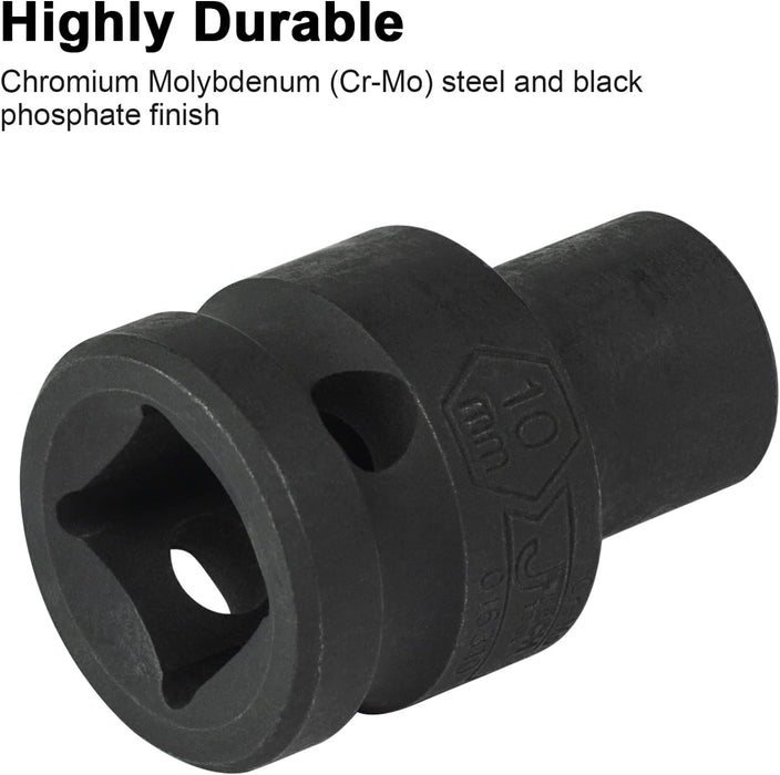 1/2 Inch Drive 10mm Standard Impact Socket