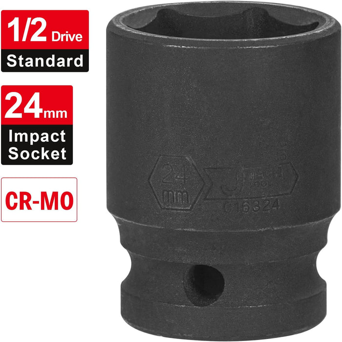 1/2 Inch Drive 24mm Standard Impact Socket