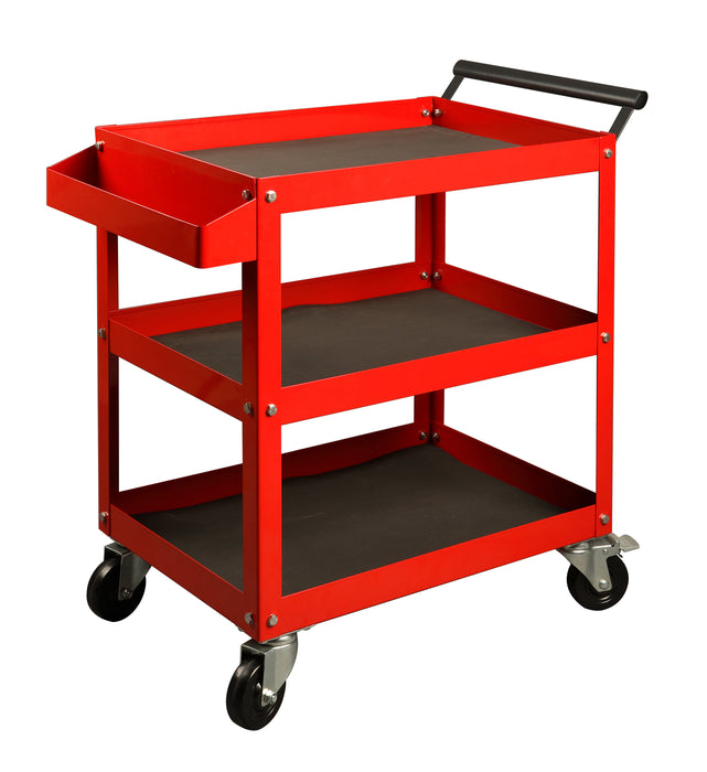 3-Tier Rolling Tool Cart Heavy-Duty Steel