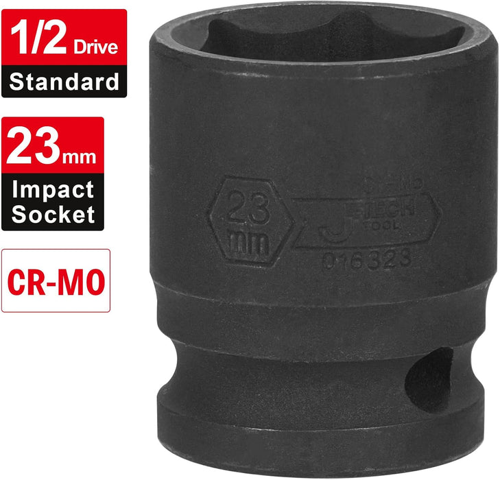 1/2 Inch Drive 23mm Standard Impact Socket