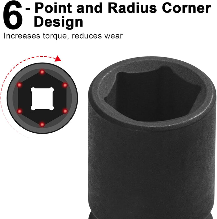 1/2-Inch Drive 17mm Deep Impact Socket