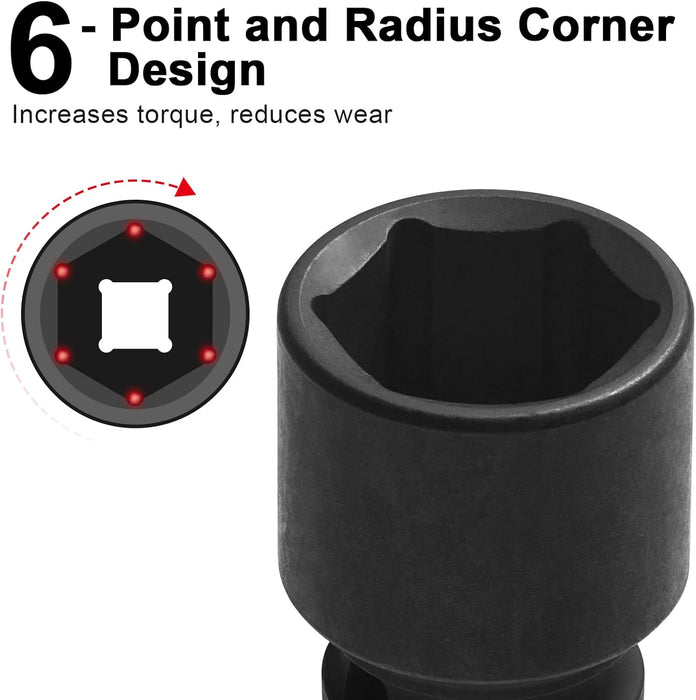 1/2 Inch Drive 27mm Standard Impact Socket