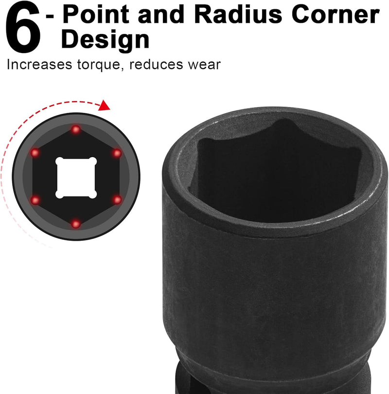 1/2-Inch Drive 24mm Deep Impact Socket