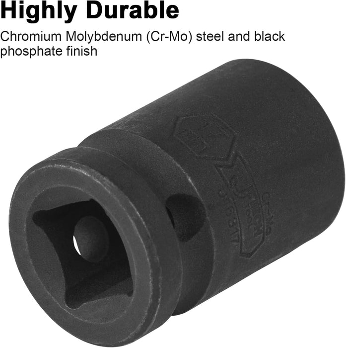 1/2-Inch Drive 17mm Deep Impact Socket