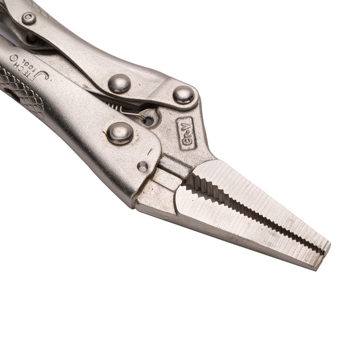 Long Nose Locking Pliers with Wire Cutter 6.5-Inch
