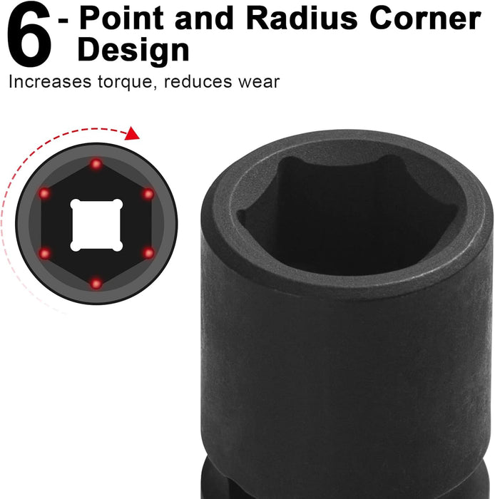 1/2 Inch Drive 18mm Standard Impact Socket