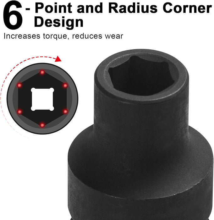 1/2 Inch Drive 10mm Standard Impact Socket