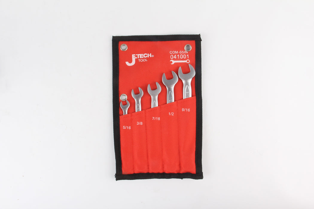 Combination Wrench Set SAE 5-Piece