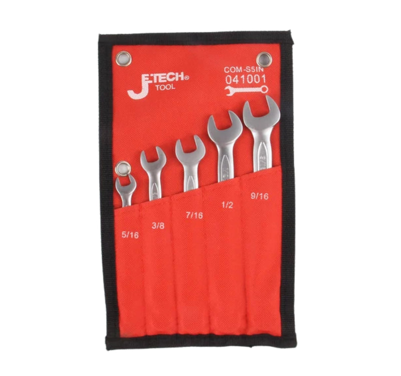 Combination Wrench Set SAE 5-Piece
