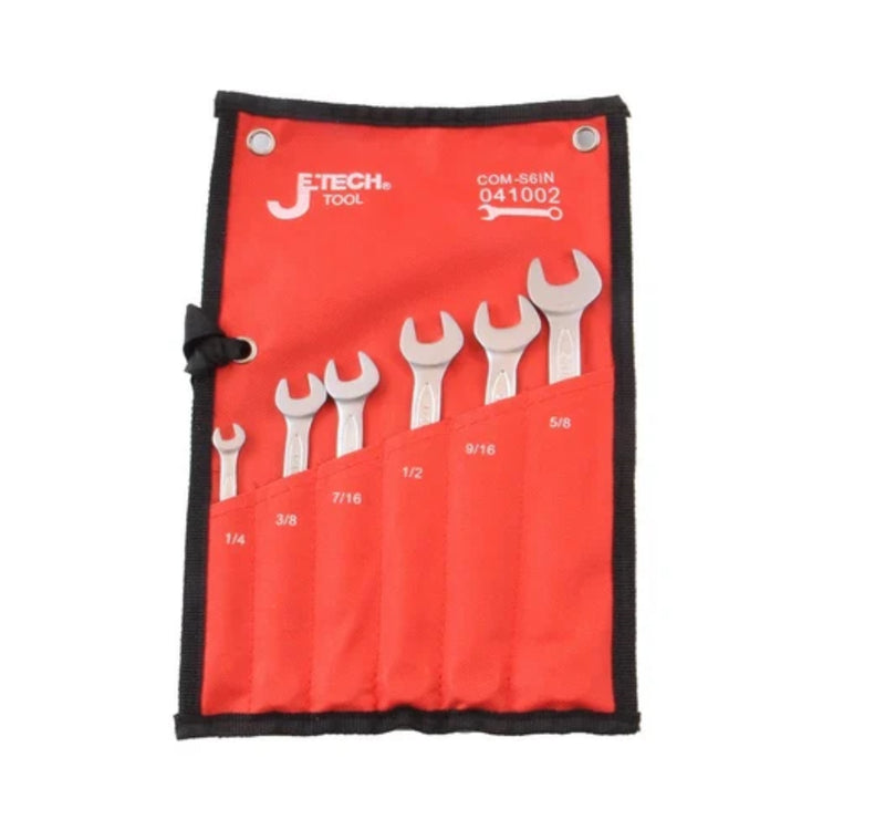 Combination Wrench Set SAE 6-Piece