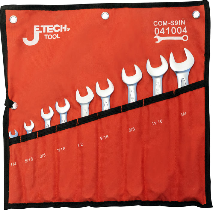 Combination Wrench Set SAE 9-Piece