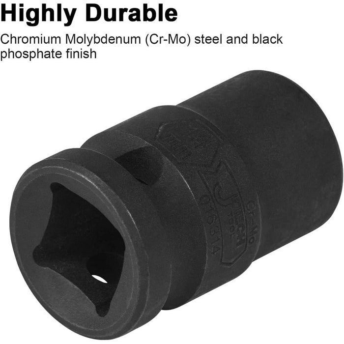 "3/4-Inch Drive 17mm Deep Impact Socket Cr-Mo Steel  "