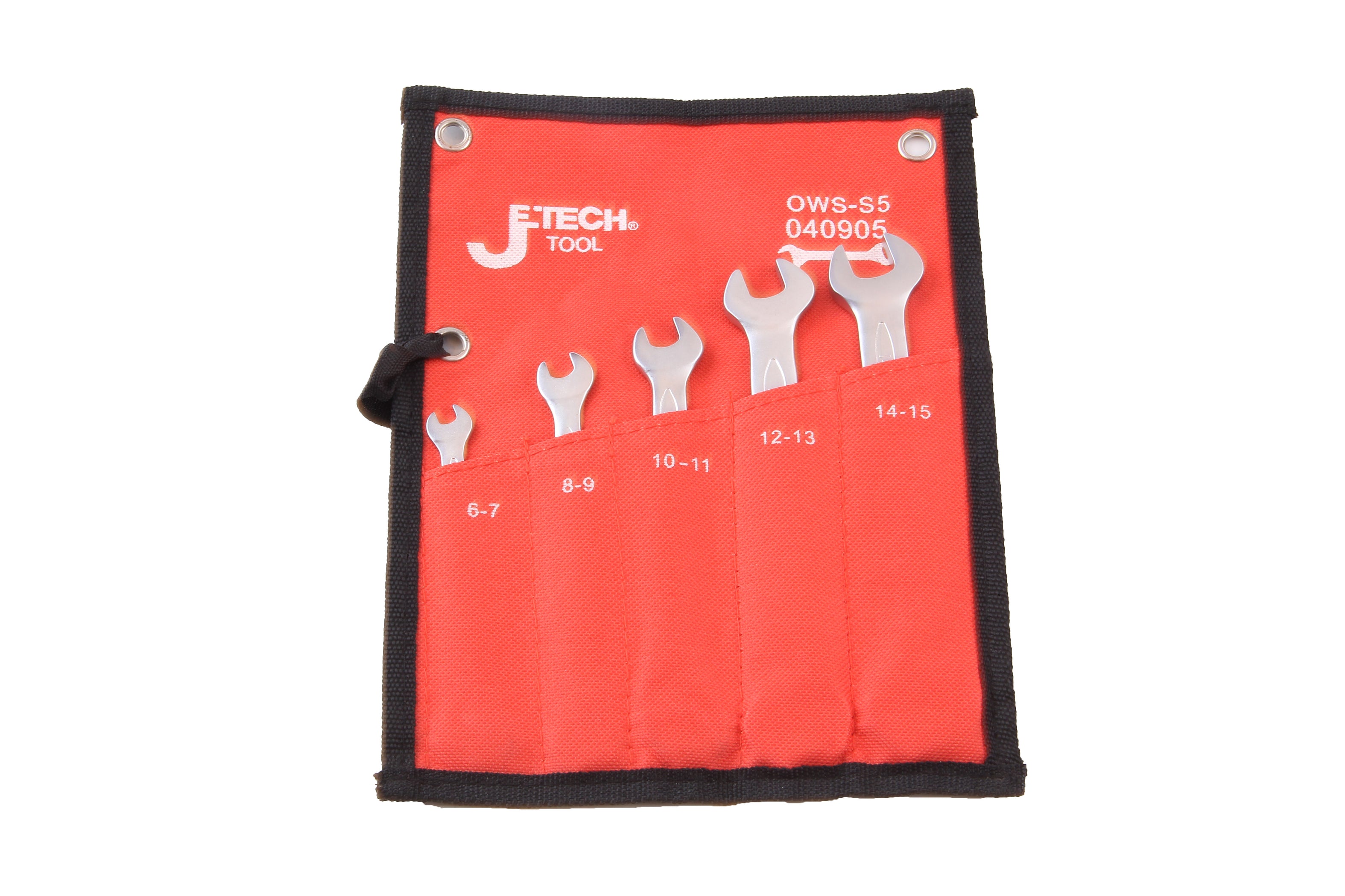 Double Open Wrench Set Metric 5-Piece (6–15mm) — Jetech Tools