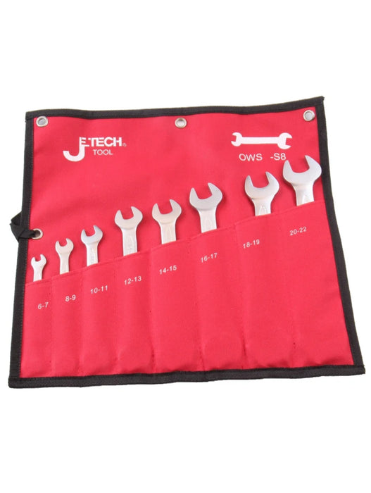Double Open Wrench Set Metric 8-Piece (6–22mm)