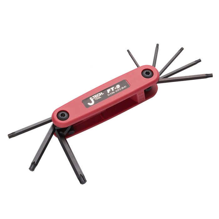 Allen Wrench Set Folding Hex Keys (9-Piece, T4-T40)