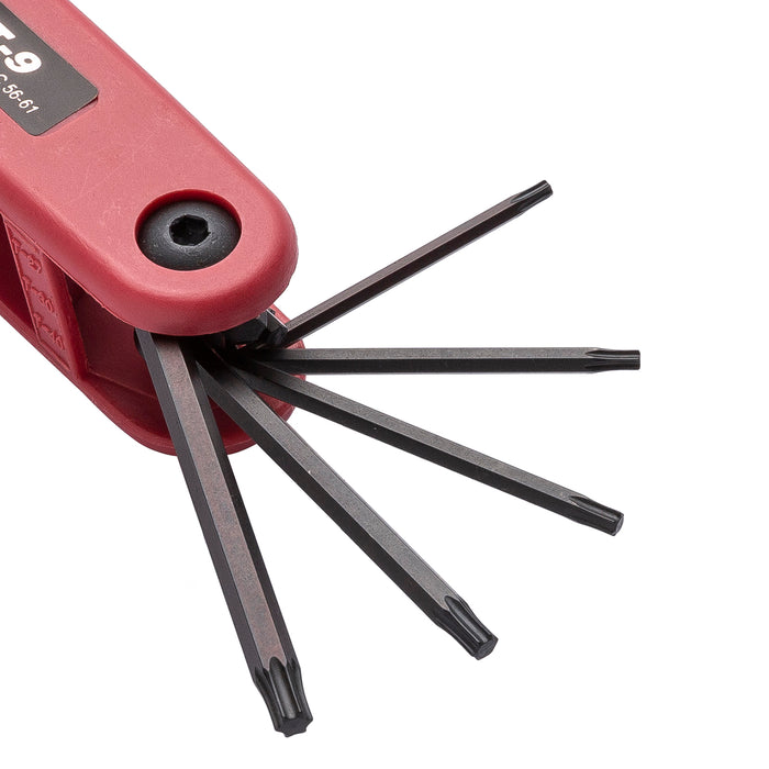 Allen Wrench Set Folding Hex Keys (9-Piece, T4-T40)