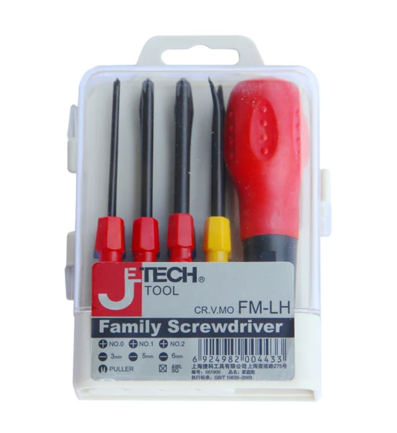 Family Screwdriver Set Phillips & Slotted, Large (8-Piece)