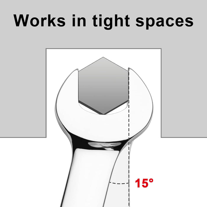 Ratcheting Combination Wrench, Gear Spanner 24mm