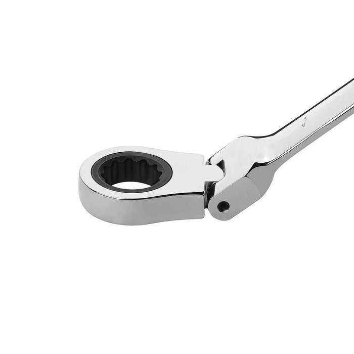 Flexible Head Ratchet Combination Wrench, Gear Spanner 17mm