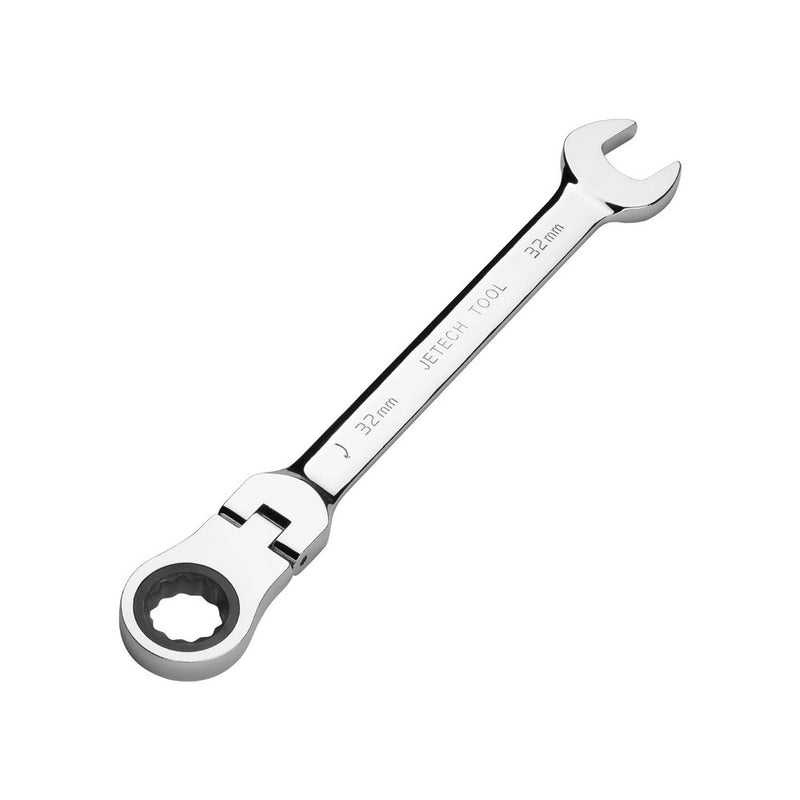 Flexible Head Ratchet Combination Wrench, Gear Spanner 32mm