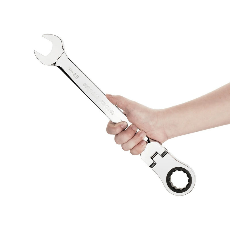 Flexible Head Ratchet Combination Wrench, Gear Spanner 32mm