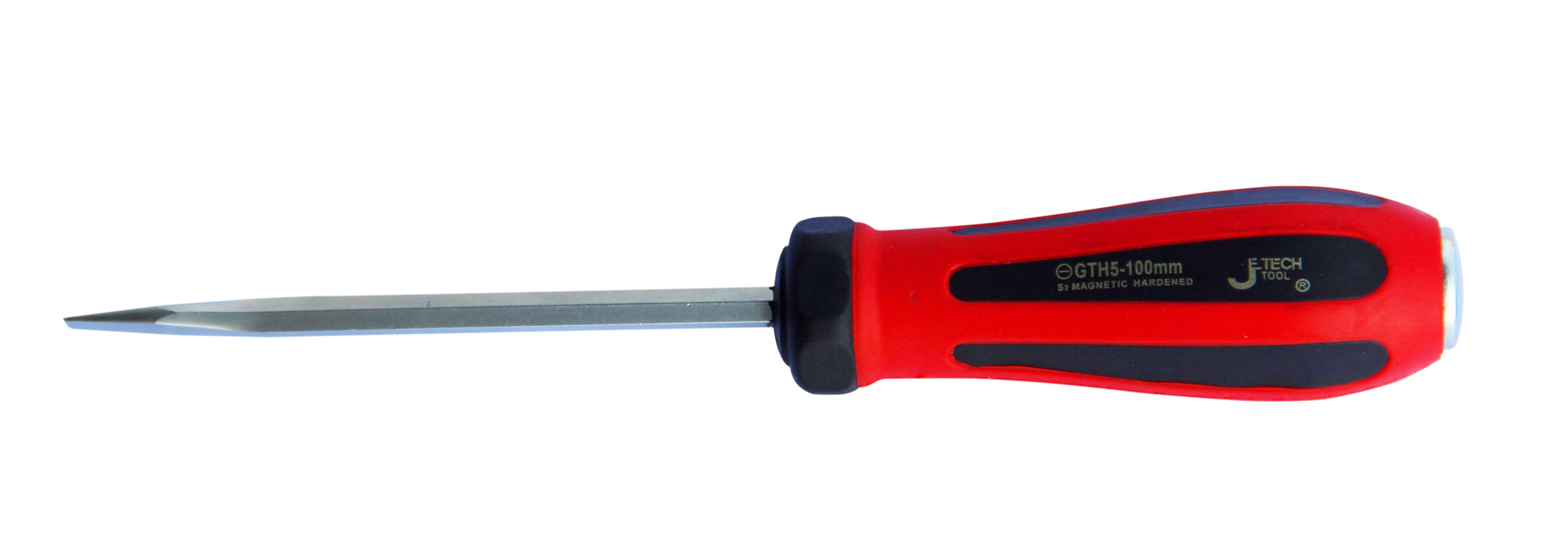 Go-Through Slotted Screwdriver 5×100mm Striking Cap