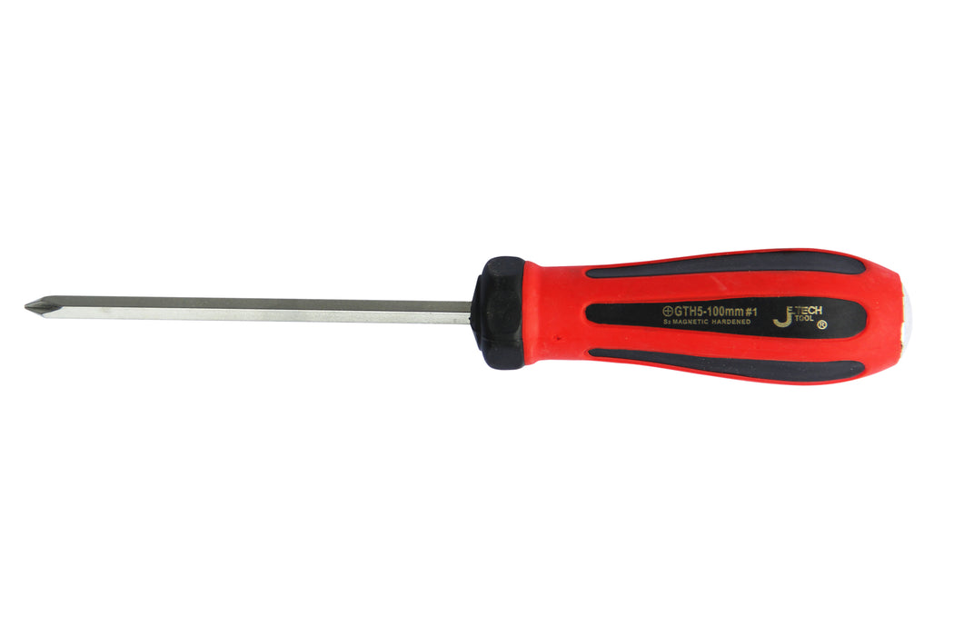Go-Through Slotted Screwdriver 5×100mm Striking Cap
