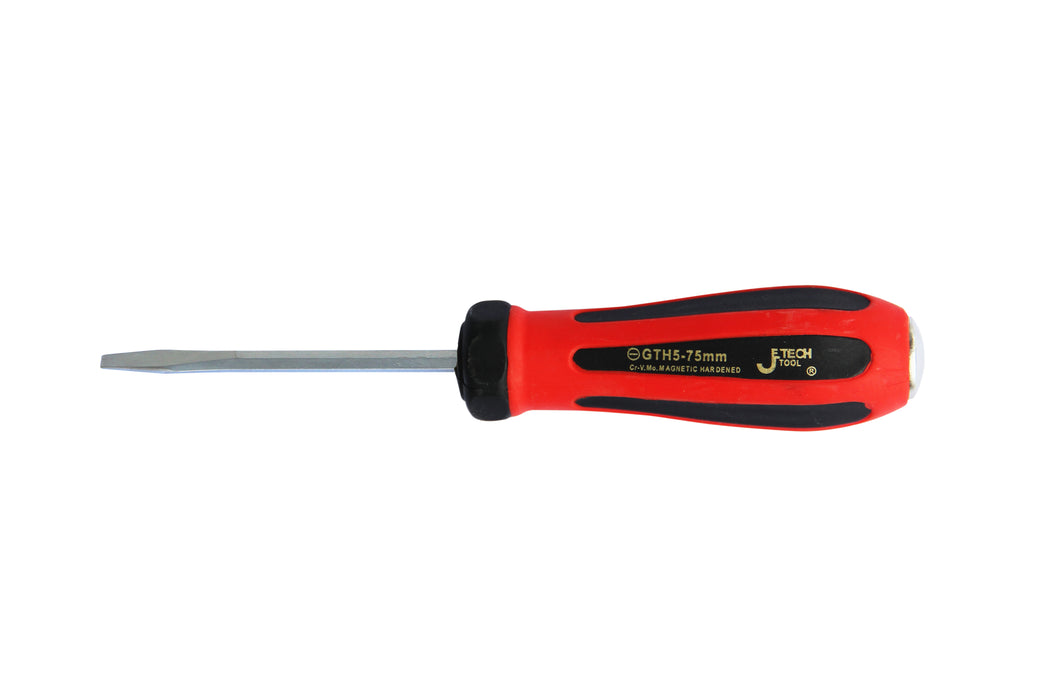 Go-Through Slotted Screwdriver 5×75mm Striking Cap