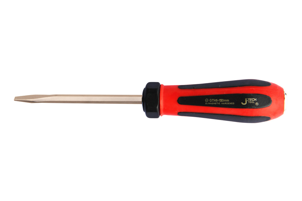 Go-Through Slotted Screwdriver 6×150mm Striking Cap