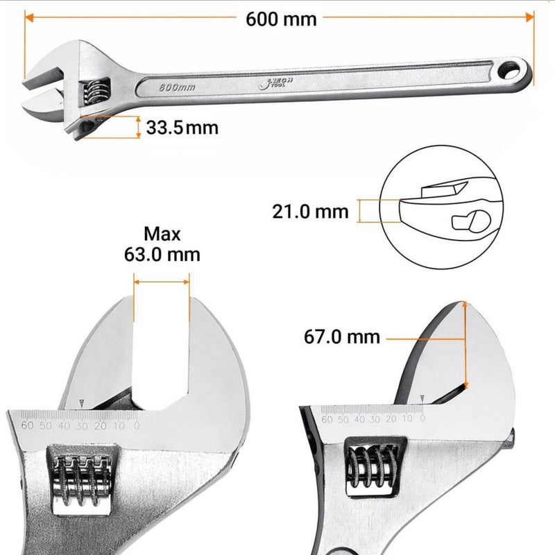 Adjustable Wrench 24-Inch Heavy-Duty