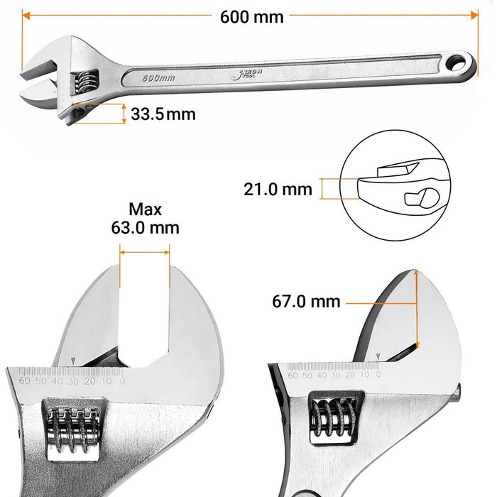 Adjustable Wrench, 24 Inch