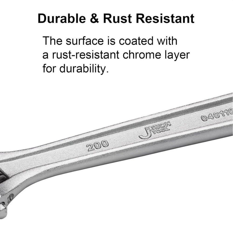 Adjustable Wrench 8-Inch Heavy-Duty