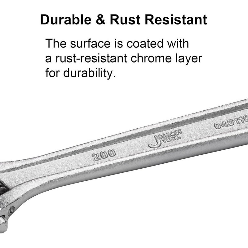 Adjustable Wrench 8-Inch Heavy-Duty
