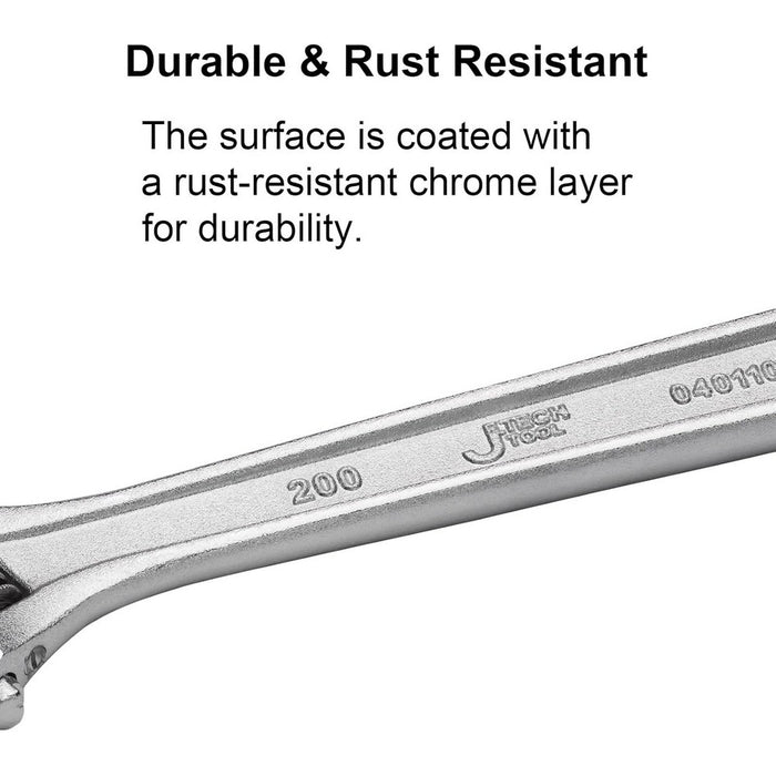 Adjustable Wrench, 8 Inch