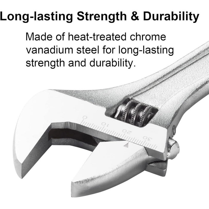 Adjustable Wrench, 8 Inch