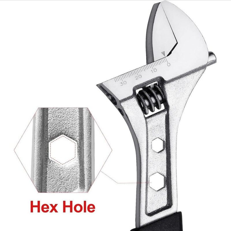 Adjustable Wrench with Softgrip 10-inch