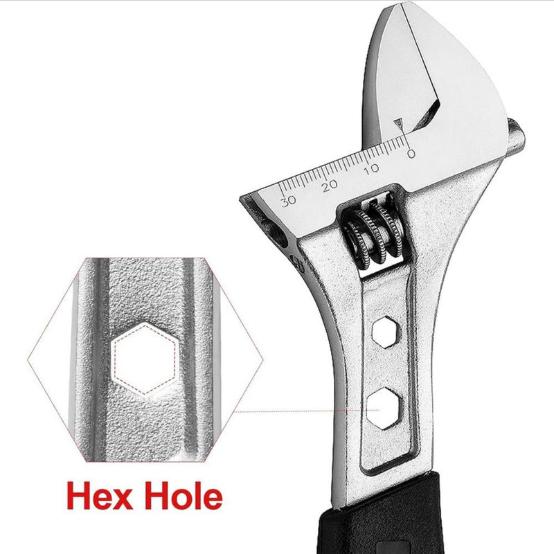 Adjustable Wrench with Softgrip 8-inch