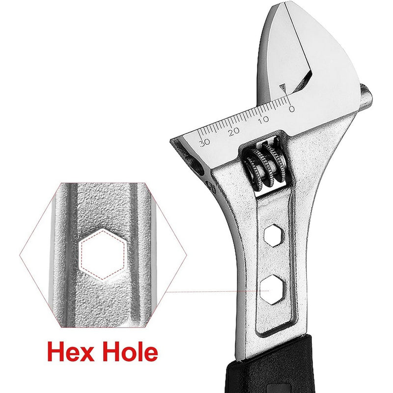Adjustable Wrench with Softgrip 8-inch