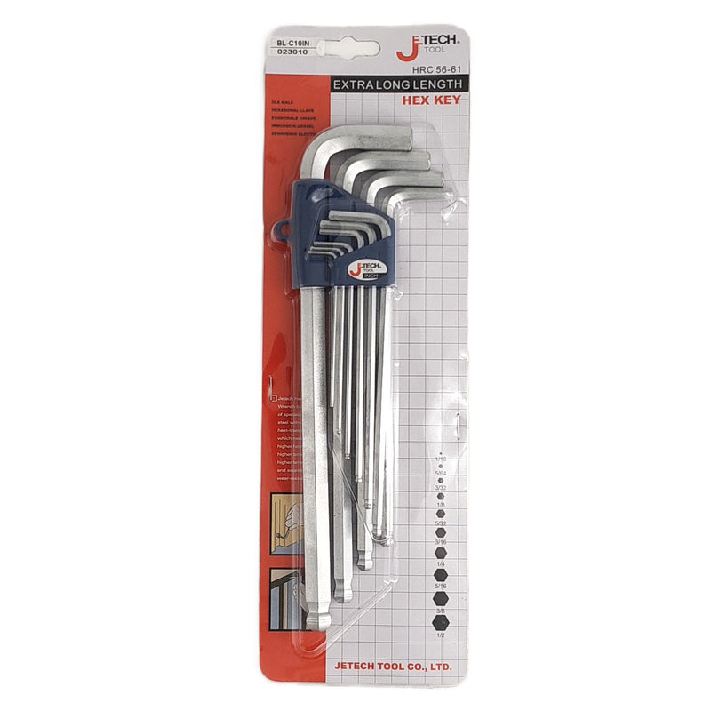 Hex Key Set 10-Piece Metric (1.5–12mm)