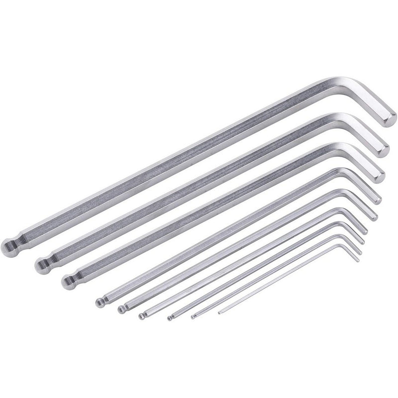 Allen Wrenches Ball End Long Hex Key Set Metric (9-Piece, 1.5-10mm)