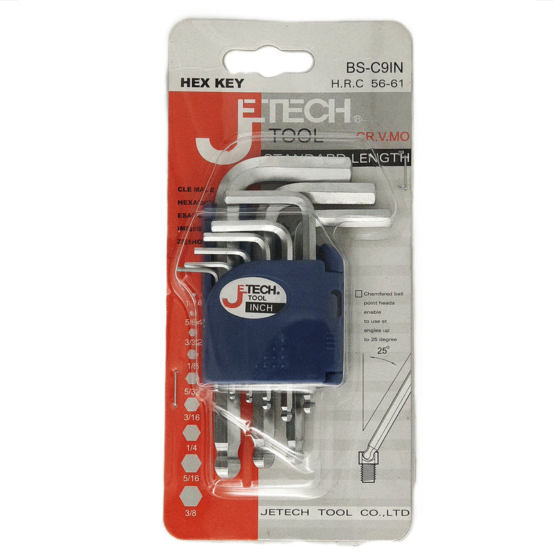 Hex Key Set 9-Piece Metric