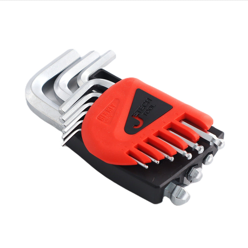 Allen Wrenches Ball End Short Hex Key Set Metric (9-Piece, 1.5-10mm)