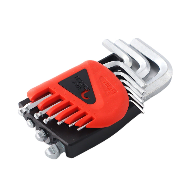 Allen Wrenches Ball End Short Hex Key Set Metric (9-Piece, 1.5-10mm)