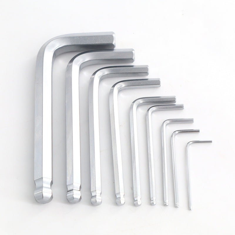 Allen Wrenches Ball End Short Hex Key Set Metric (9-Piece, 1.5-10mm)