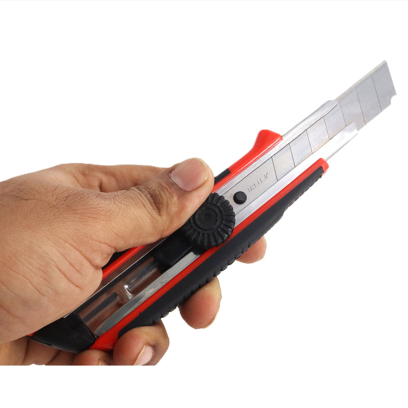 Utility Knife With Wheel Lock 18mm Red