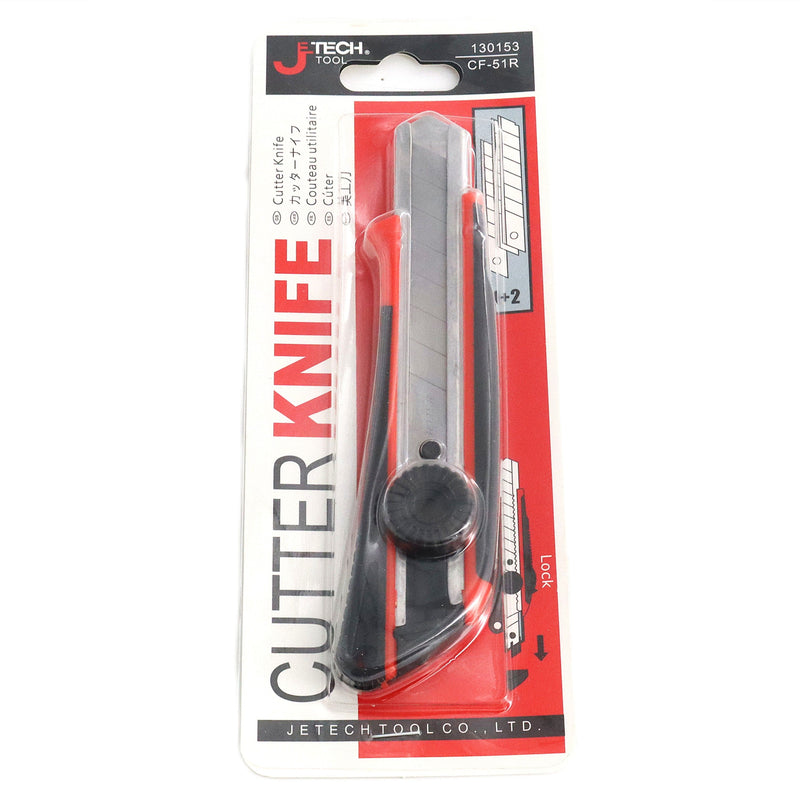 Utility Knife With Wheel Lock 18mm Red