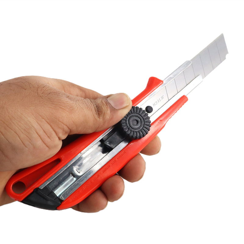 Utility Knife 18mm Auto Lock Red
